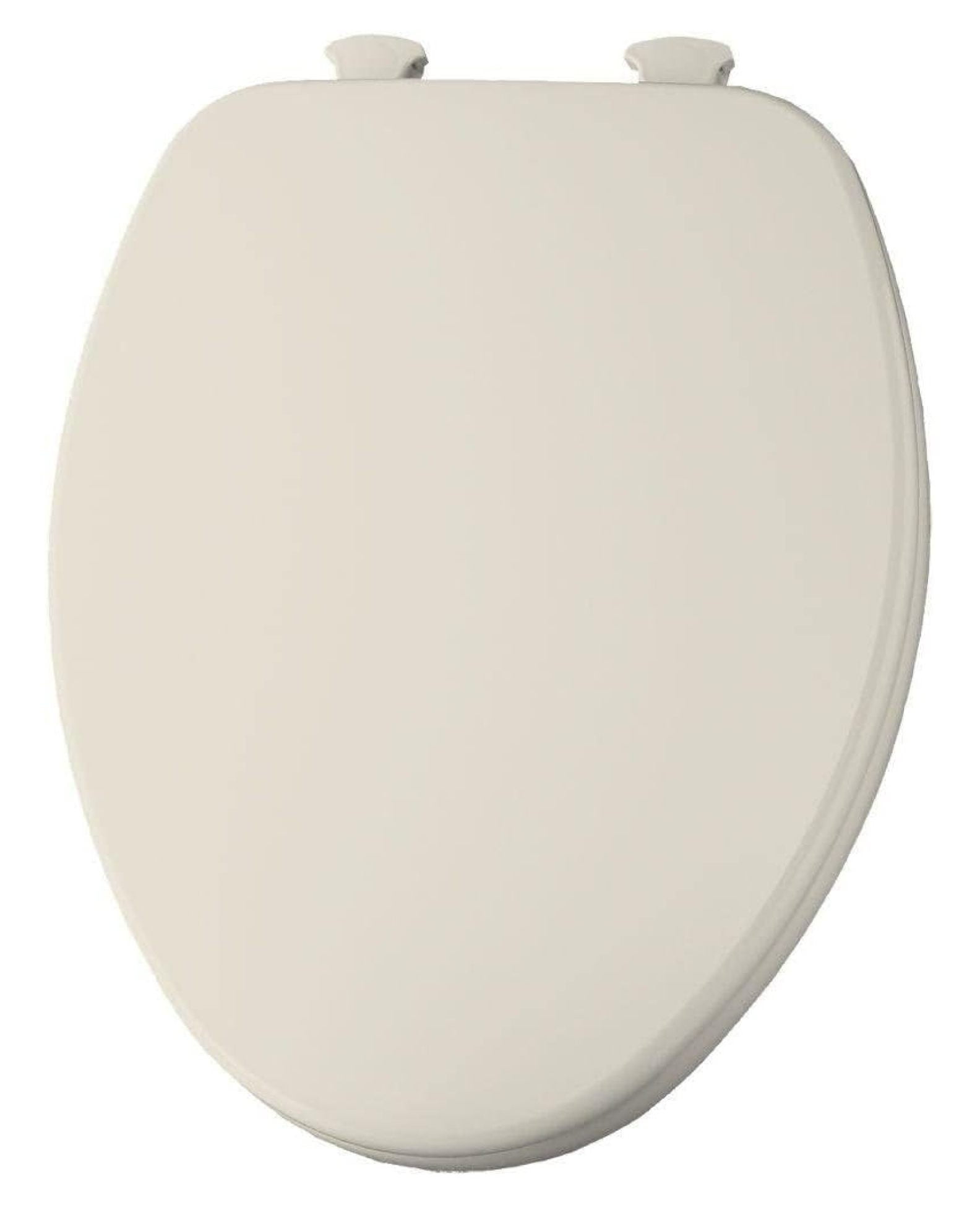 CHURCH 585EC 346 Toilet Seat with Easy Clean \u0026 Change Hinge, ELONGATED, Durable Enameled Wood, Biscuit/Linen